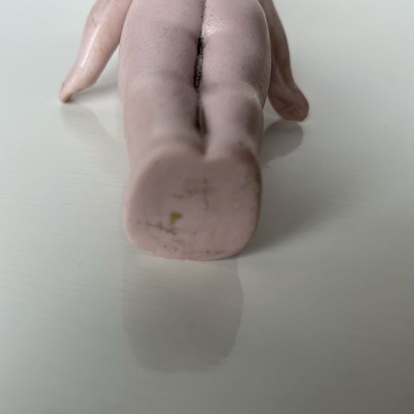 Vintage German Bisque Doll Glass Eye Articulate Arms - Picture 5 of 10